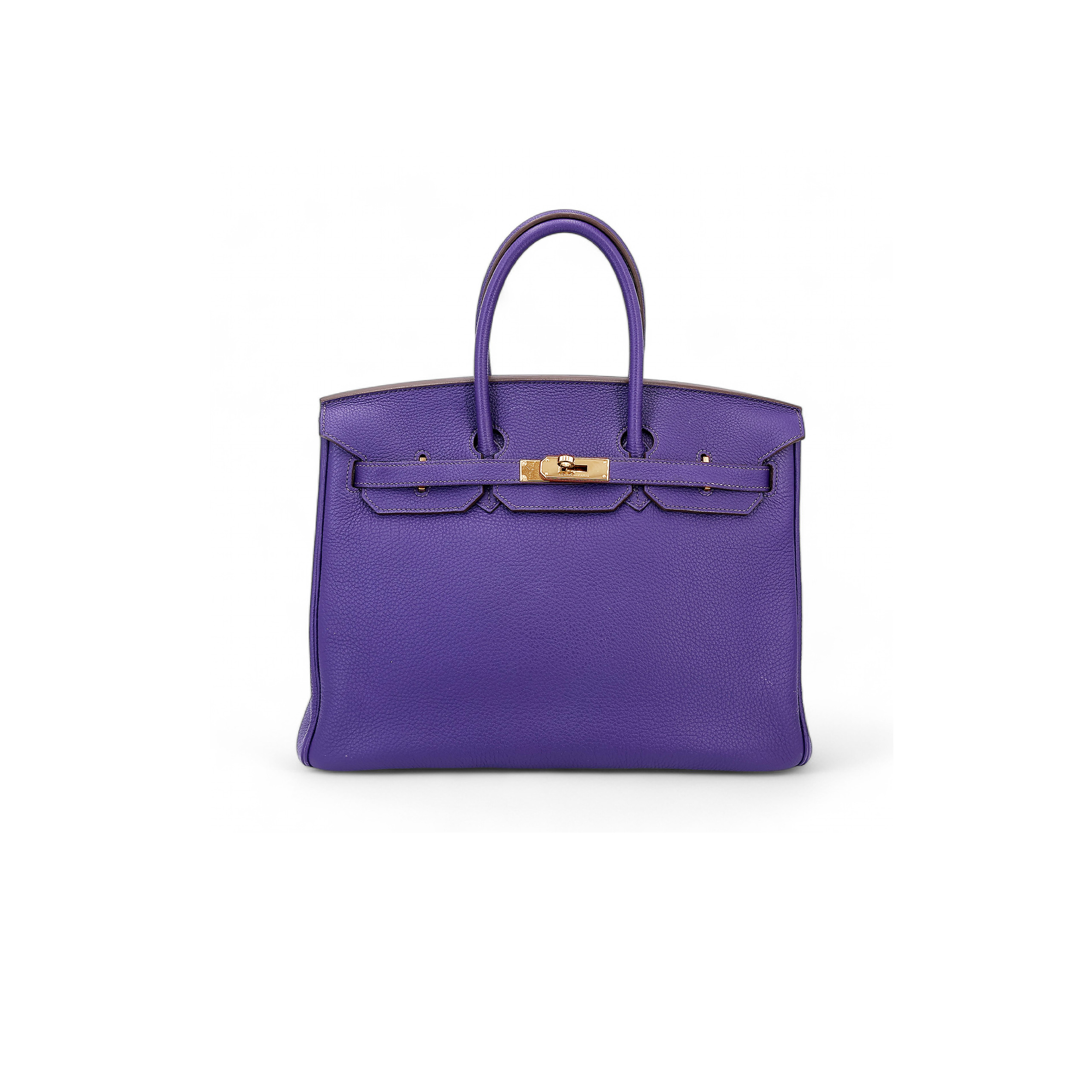 HERMES MASTER BIRKIN 35 TOGO LEATHER CALFSKIN FANTASY PURPLE GOLD BUCKLE BAG BK30P9TGCM (35*28*18cm)